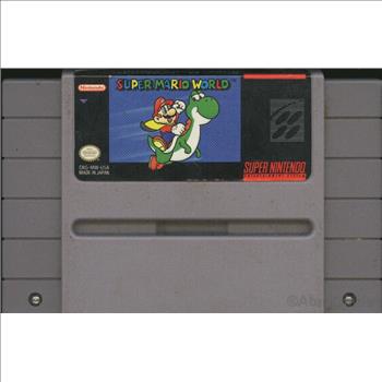 Super Nintendo Super Mario World Super NIntendo SNES Retro Game Cartridge