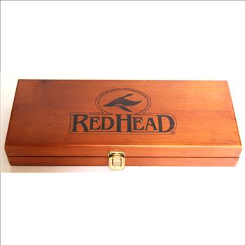 Red Head Deluxe Gun Cleaning Care Set Kit With Wood Case