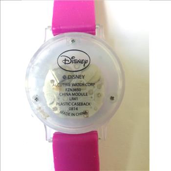 Disney Girls Frozen Anna and Elsa Light Up Snow-Globe Digital Pink Watch
