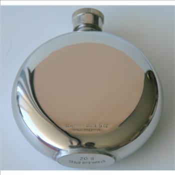 2 Pcs Hologram Golf Round Hip Flask Set Golf