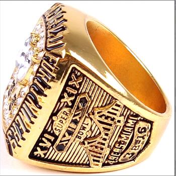 NFL San Franciso 49ers 1984 Super Bowl XIX Championship Replica Ring Size 10