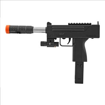 Airsoft Rifle with Flashlight Attachment - Black