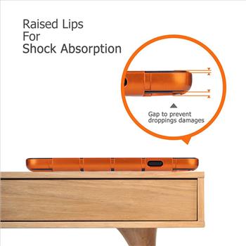 iPhone 7 case combo,Tranesca double layer heavy duty bumper case with detachable inner shell (Sunset Orange)-also includes one backup inner shell