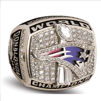 Tom Brady Patriots 2001 Super Bowl XXXVI Championship Replica Ring Size 10
