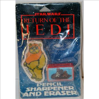 Collectible Vintage Star Wars Return of the Jedi Circa 1983 Eraser and Pencil Sharpener