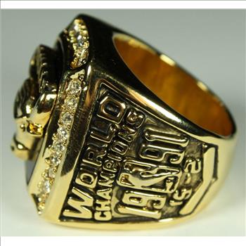Chicago Bulls 1991 Championship Replica Ring Size 10