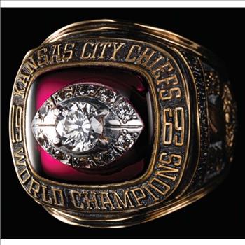 Kansas City Chiefs 1969 Super Bowl IV Championship Replica Ring Size 11