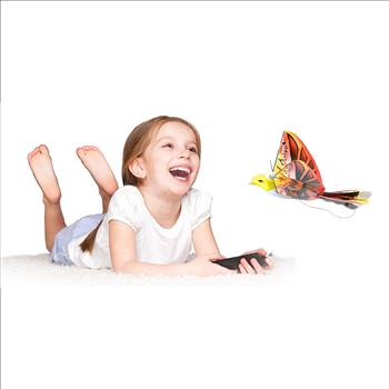 4 eBirds Green Parrot, Blue Pigeon, Orange Phoenix, and Pink butterfly- 2016 Creative Child Preferred Choice Award Winning Flying RC Toy - Remote Control Bionic Bird Each