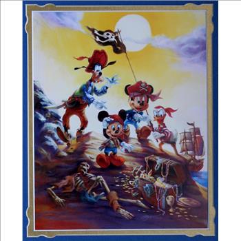 Collectible and Vintage Art Work Framed Picture Original and Licensed by Disney