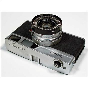 Vintage Canon Canonet Electric Eye Film Camera with Lens Cap Circa 1961