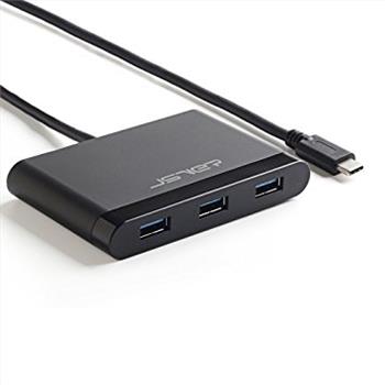 Premium USB C Hub with Power Delivery for Charging with 3 USB 3.0 Ports and 1 Type-C Recharging Port