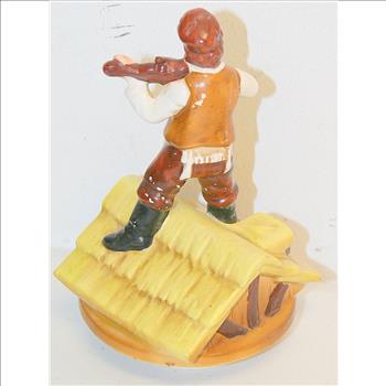 Vintage Fiddler on the Roof Victorian Era Ceramic Music Box 8 