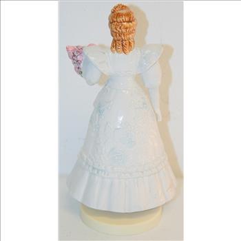 Vintage Porcelain Bride Music Box 7