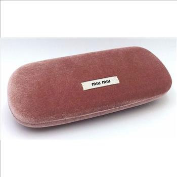 Miu Miu Eyeglass / Sunglass Hard Case Pink Velvet CASE