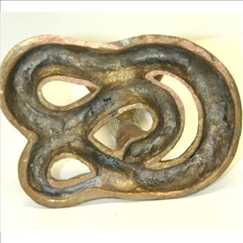 Egyptian Brass King Cobra Figurine Circa 1960's