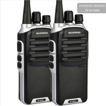 BF-888S Plus UHF Walkie Talkies Upgrade Version of BF-888S Two-Way Radio for Hiking Camping Trolling (2 Pack)