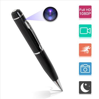 Hidden Spy Pen Camera Tech Gadget 1080P High Reslution DVR, Video Camcorder, Webcam, HD Business Portable Spy Pen Camera, Mini Security & Surveillance
