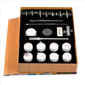 Art Drawing Set- 24 Pc - Manga Animation and Comic Tool Set with Ink, Watercolors, Knives, Pen, Nibs, Eraser, and Pencils