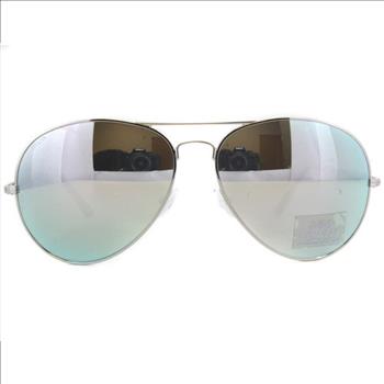 Made IN ITALY New Invicta Aviator Silver-Tone Sunglasses