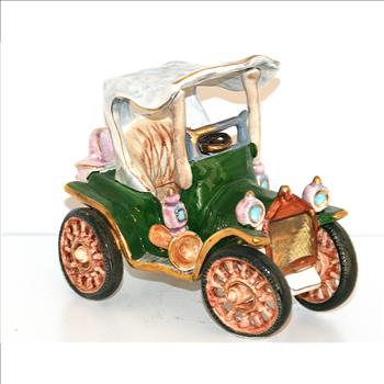 Porcelain Beautiful Vintage Car Figurine Circa 1970