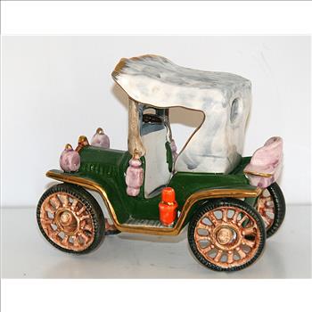 Porcelain Beautiful Vintage Car Figurine Circa 1970