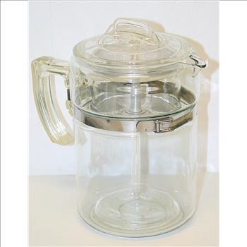 Vintage Antique Glass Coffe Percolator  Circa 1960's