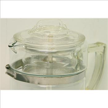 Vintage Antique Glass Coffe Percolator  Circa 1960's