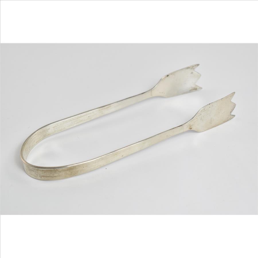 Sterling Silver Sanborn Mid Century Mexican Ice Tongs