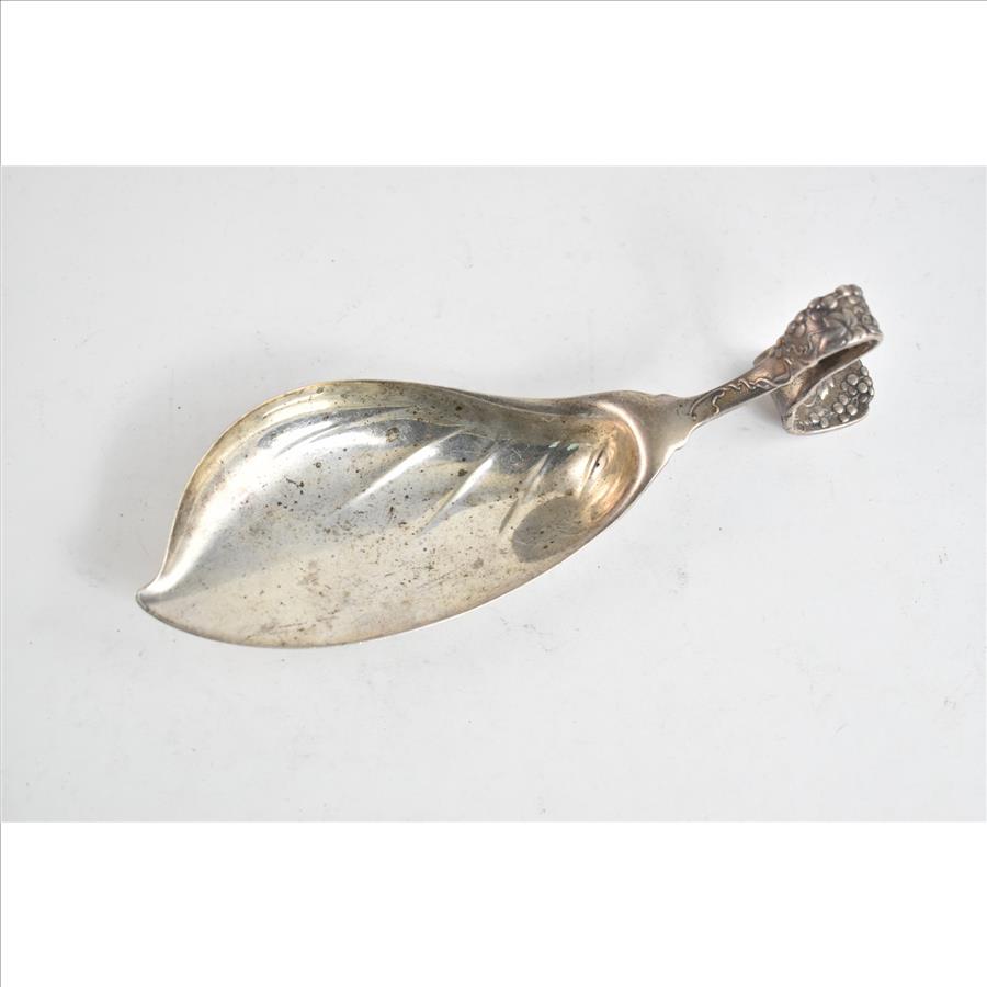 Sterling Silver Tiffany & Co Grape Vine Modified Ice Cream Serving Spoon