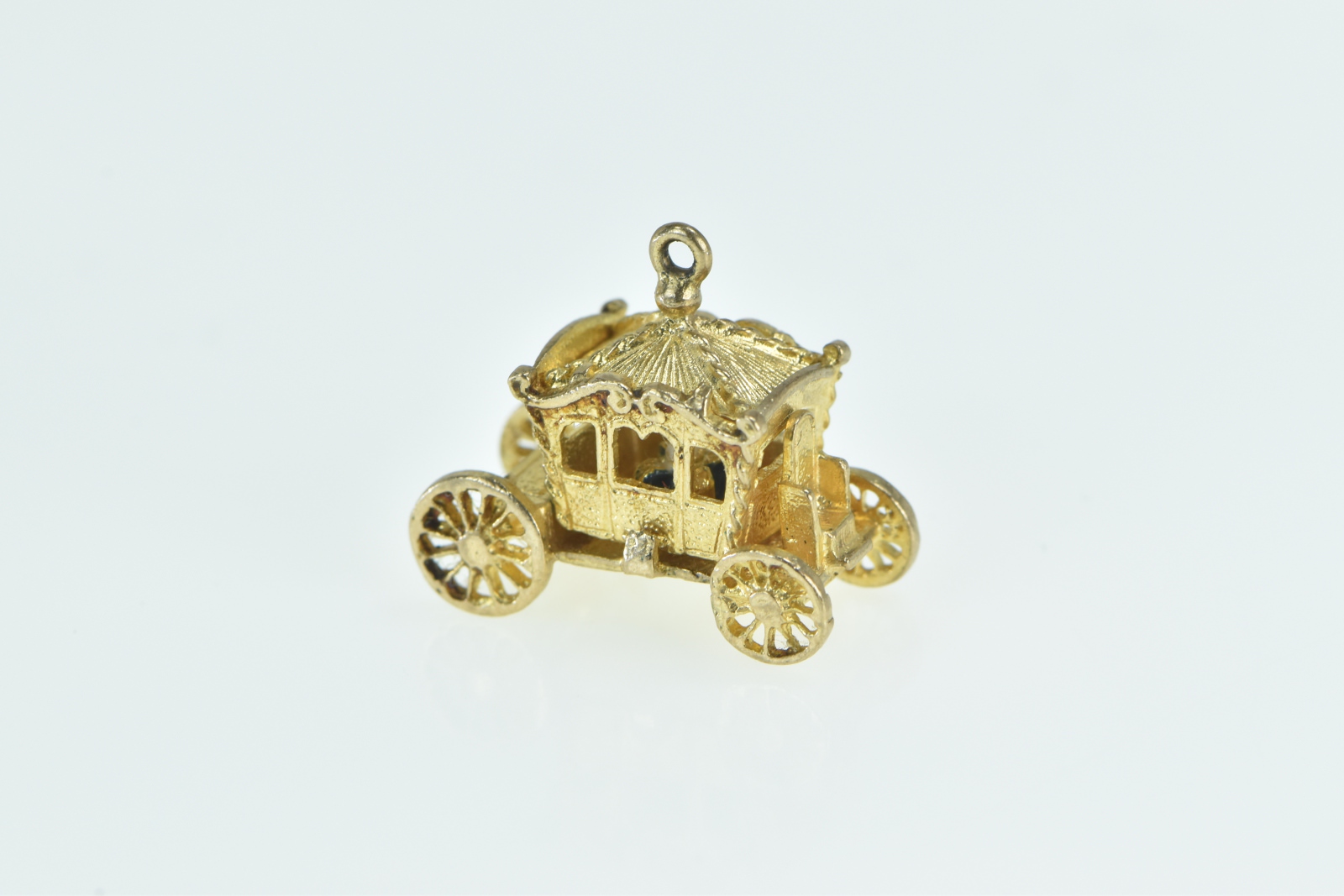 10K 3D Articulated Crown Crown Jewels Yellow Gold Charm/Pendant