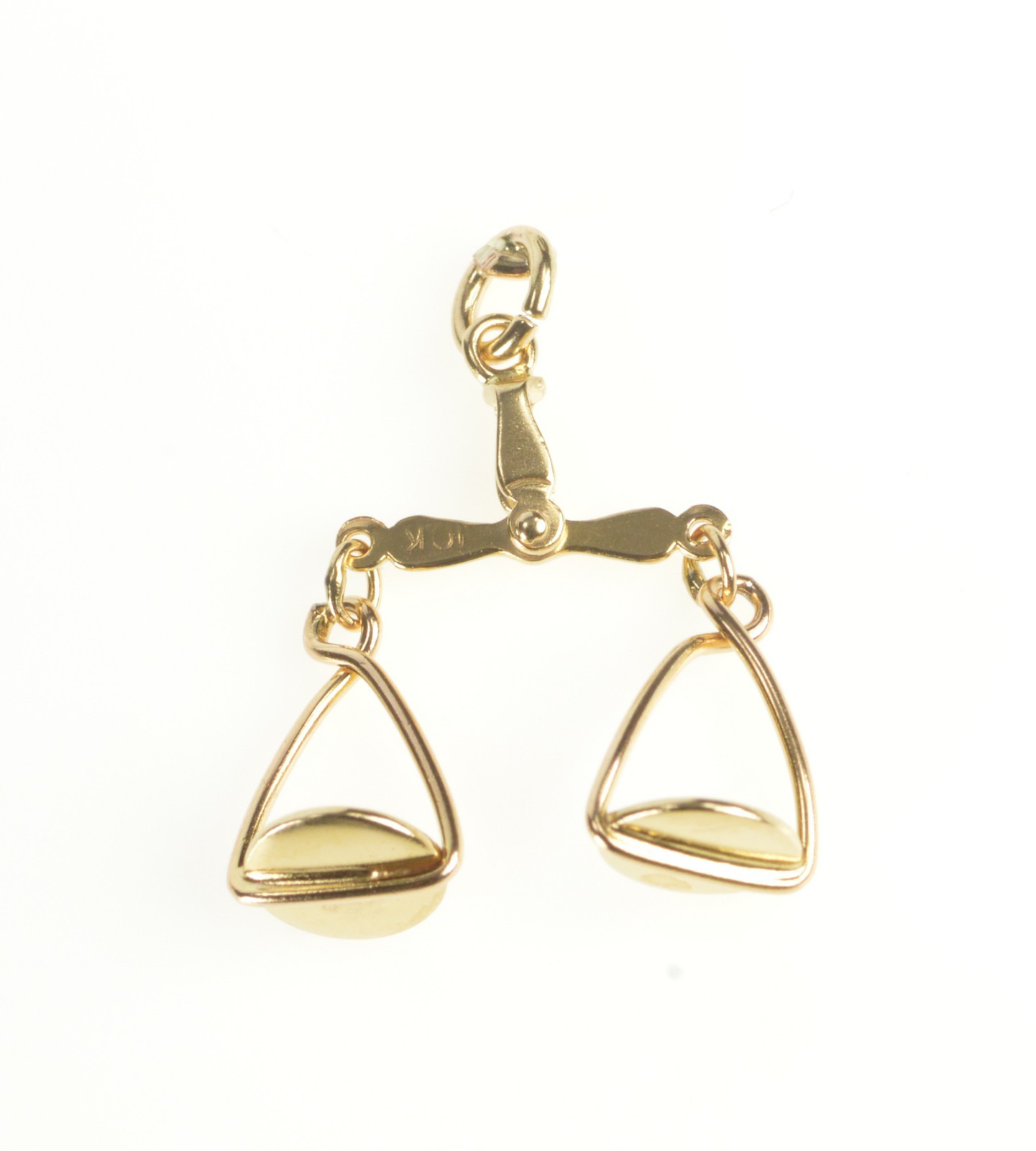 10K Yellow Gold 3-D Cancer Zodiac Charm Pendant