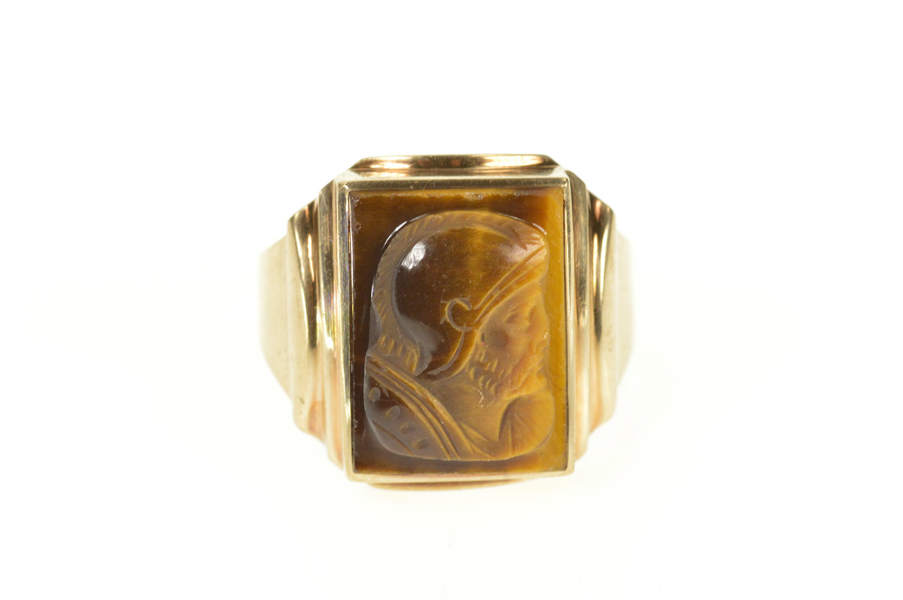 Men\'s Carved Tiger Eye Ring 2025