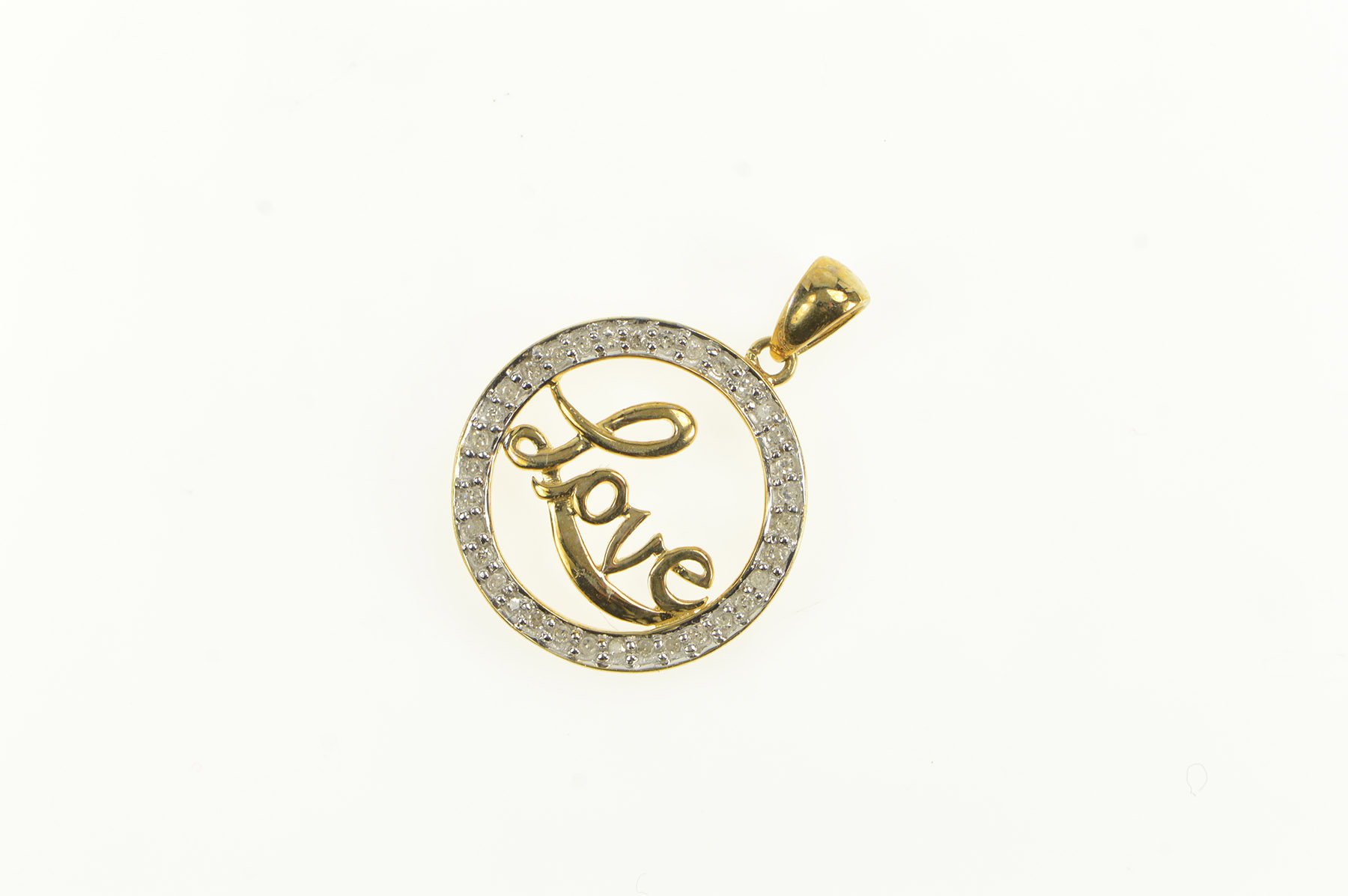.50ct Diamond Circle of Love Pendant 14KT White Gold main image 1