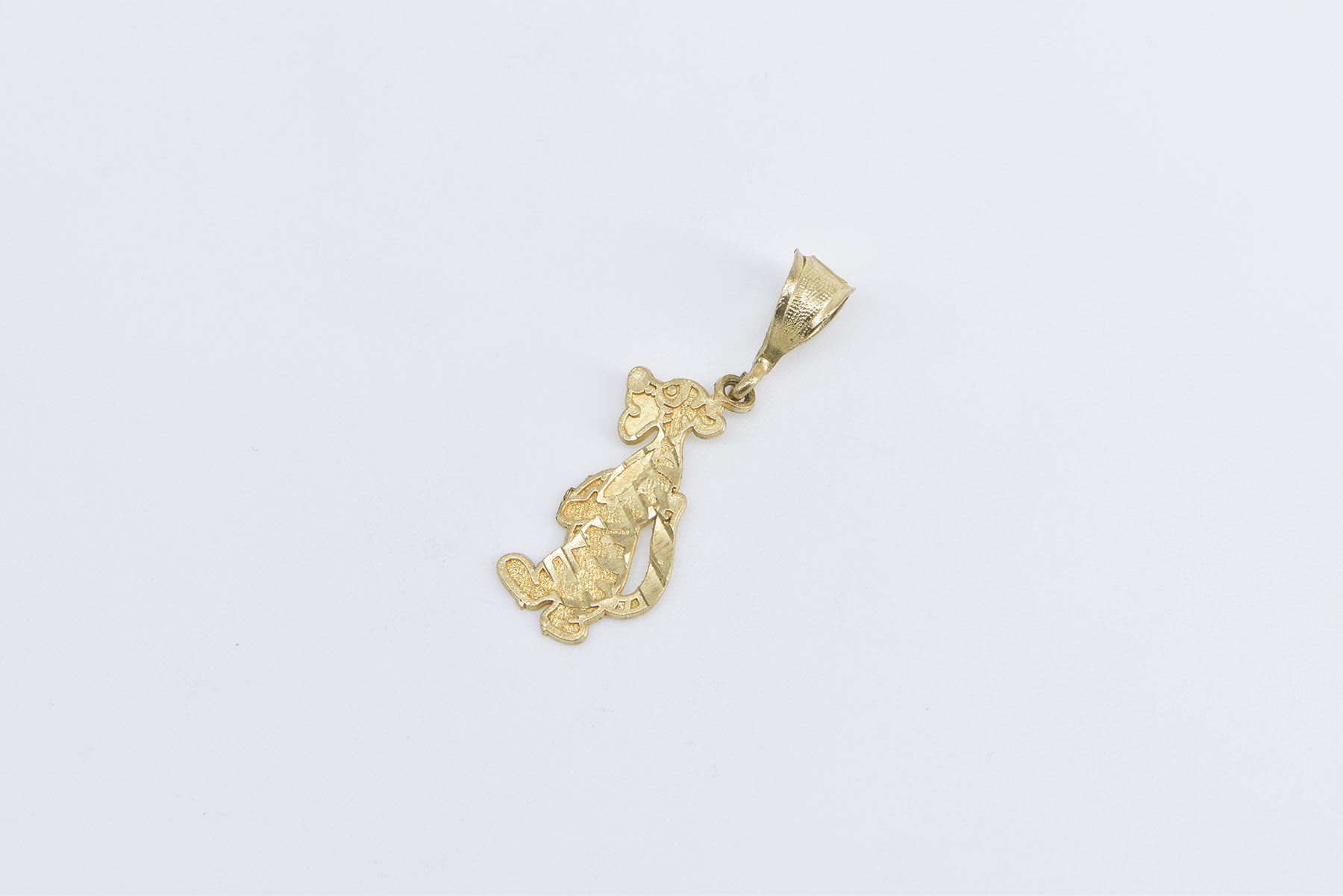 10K Tigger Winnie The Pooh Walt Disney Cartoon Yellow Gold Charm/Pendant