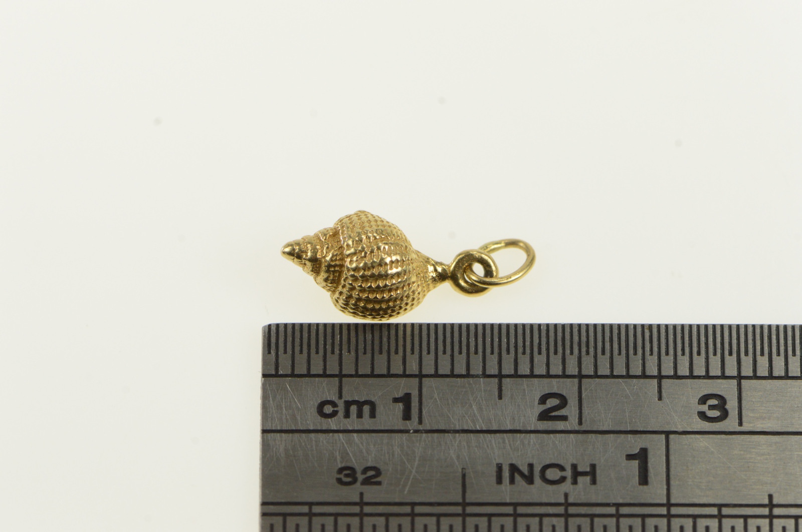 14K 3D Conch Sea Shell Beach Ocean Motif Yellow Gold Charm/Pendant ...
