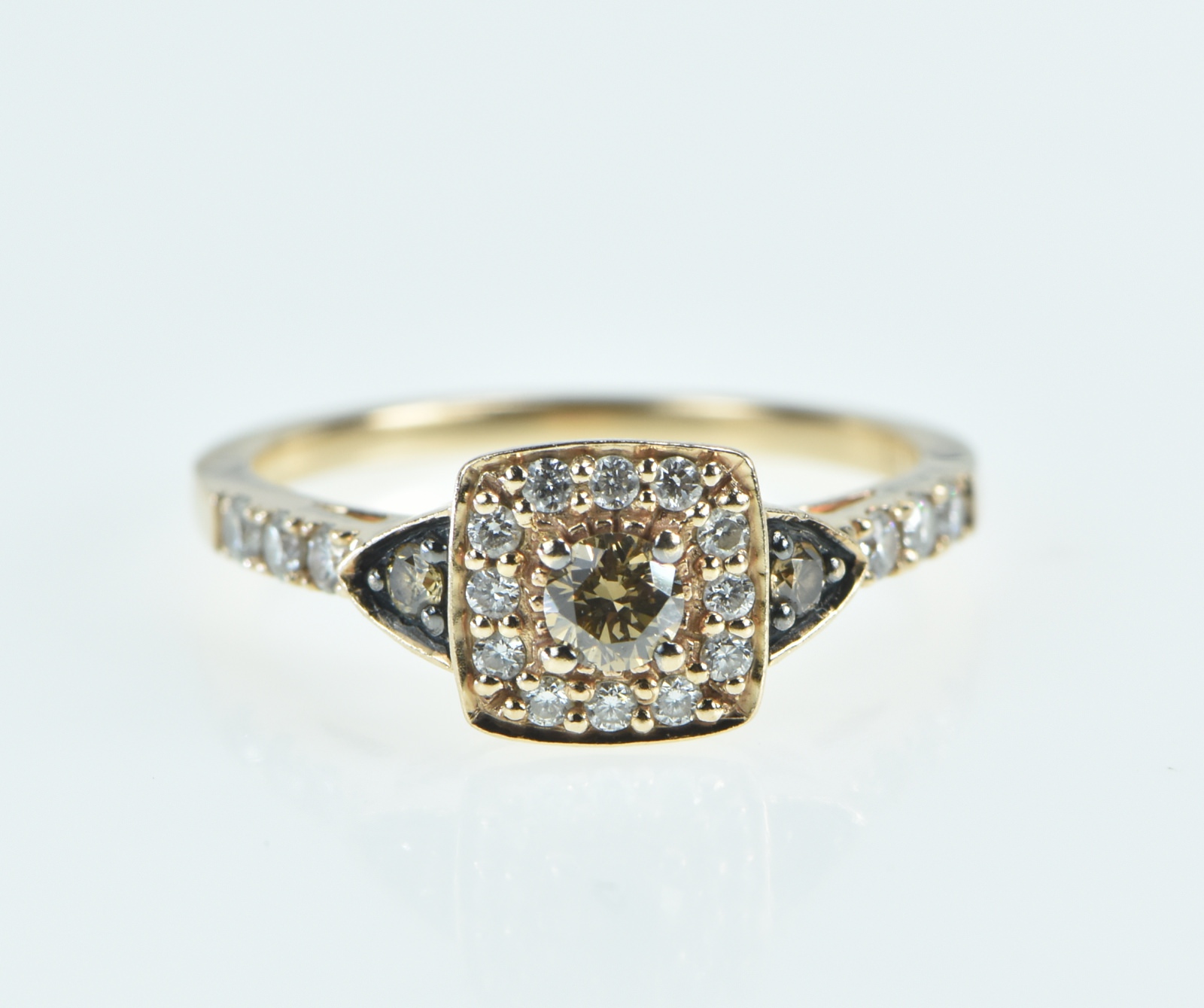 14K LeVian Chocolate Diamond Petite Engagement Rose Gold Ring, Size 6