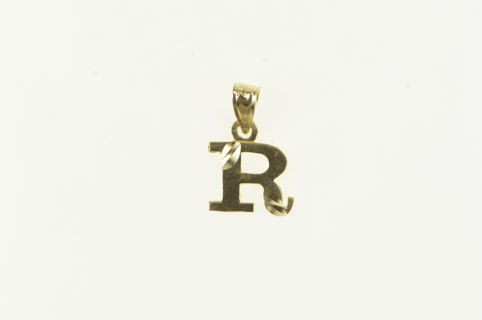 14K Monogram R Letter Classic Vintage Yellow Gold Charm/Pendant ...
