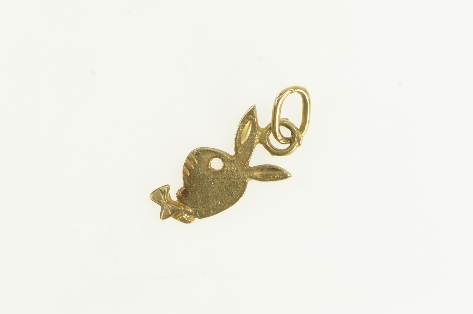 14K Playboy Bunny Logo Novelty Vintage Yellow Gold Charm/Pendant