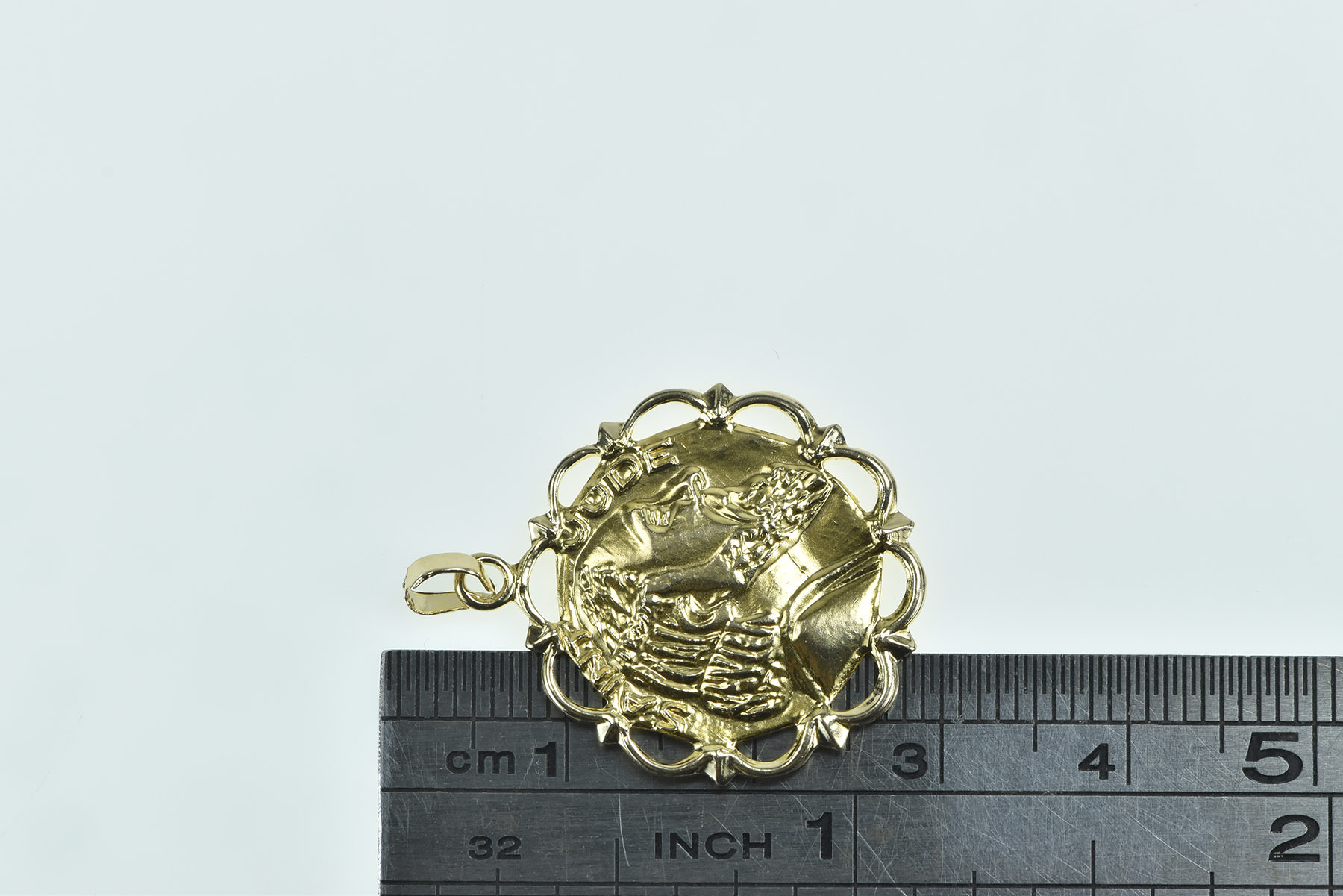14K Saint Jude Lost Causes Patron Saint Yellow Gold Charm/Pendant ...