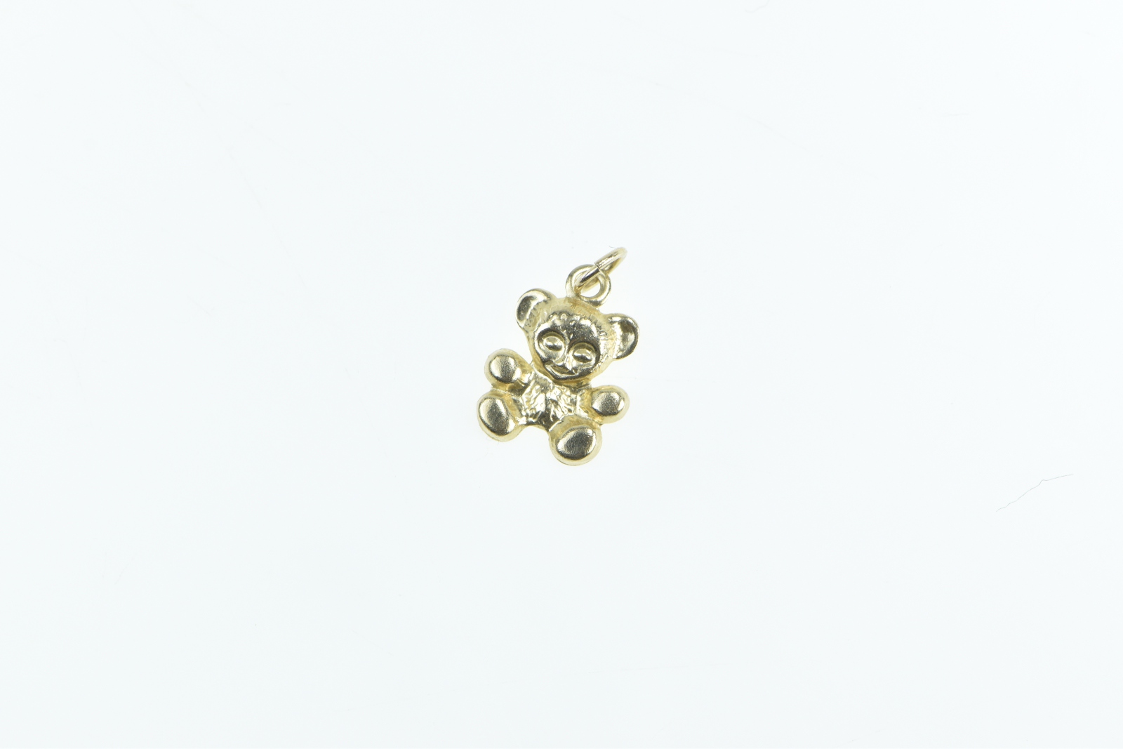 14K Teddy Bear Stuffed Animal Childrens Toy Yellow Gold Charm/Pendant