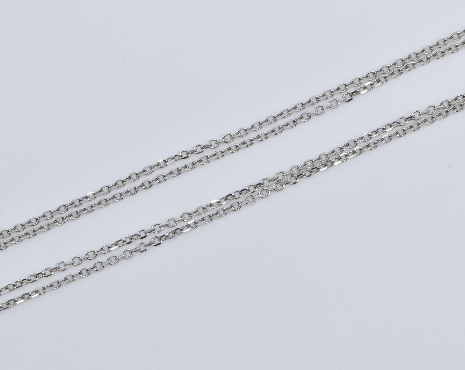Cable + Smooth SS Link Y Necklace main image 0