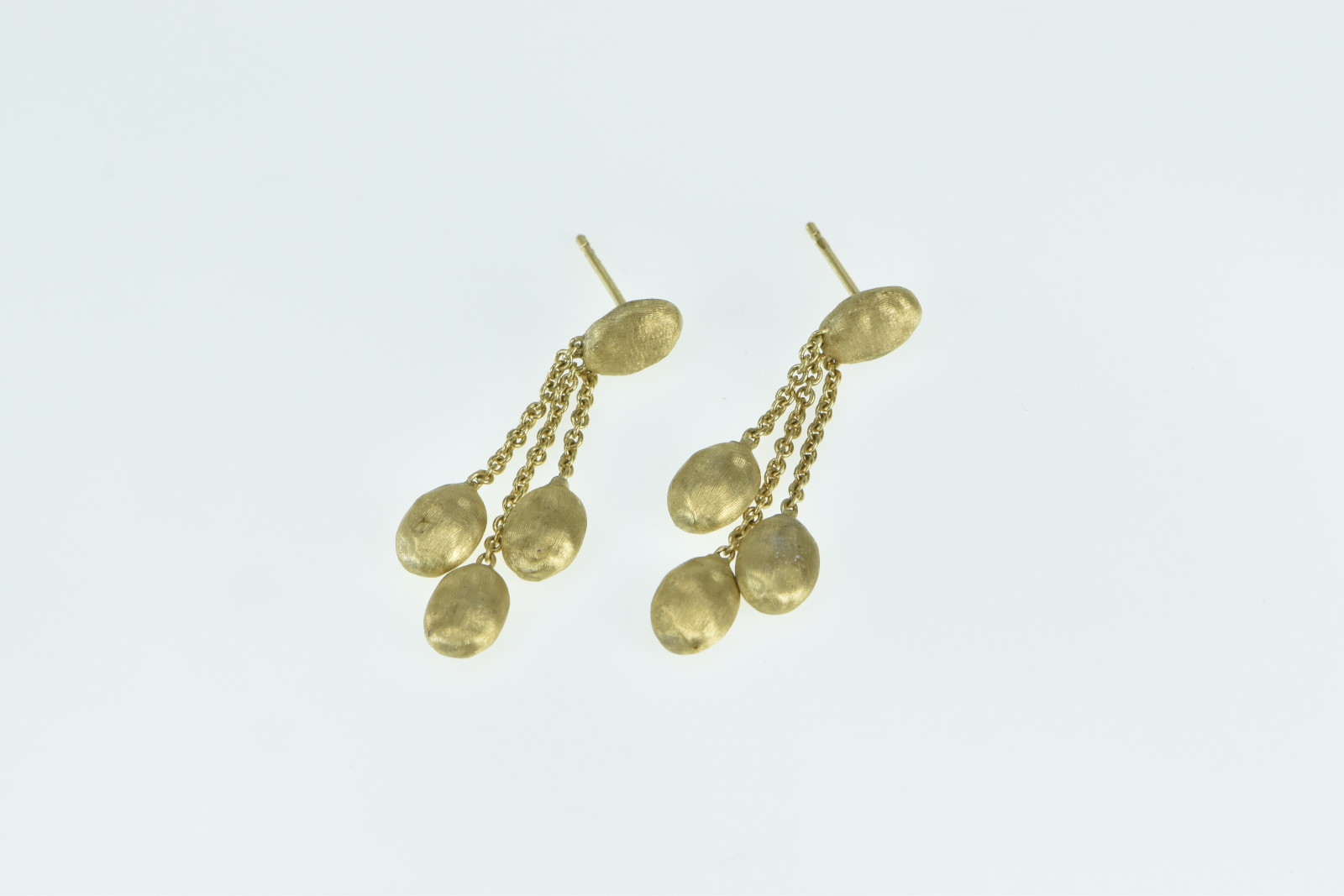 18K Marco Bicego Jaipur Charm Drop Dangle Yellow Gold Earrings