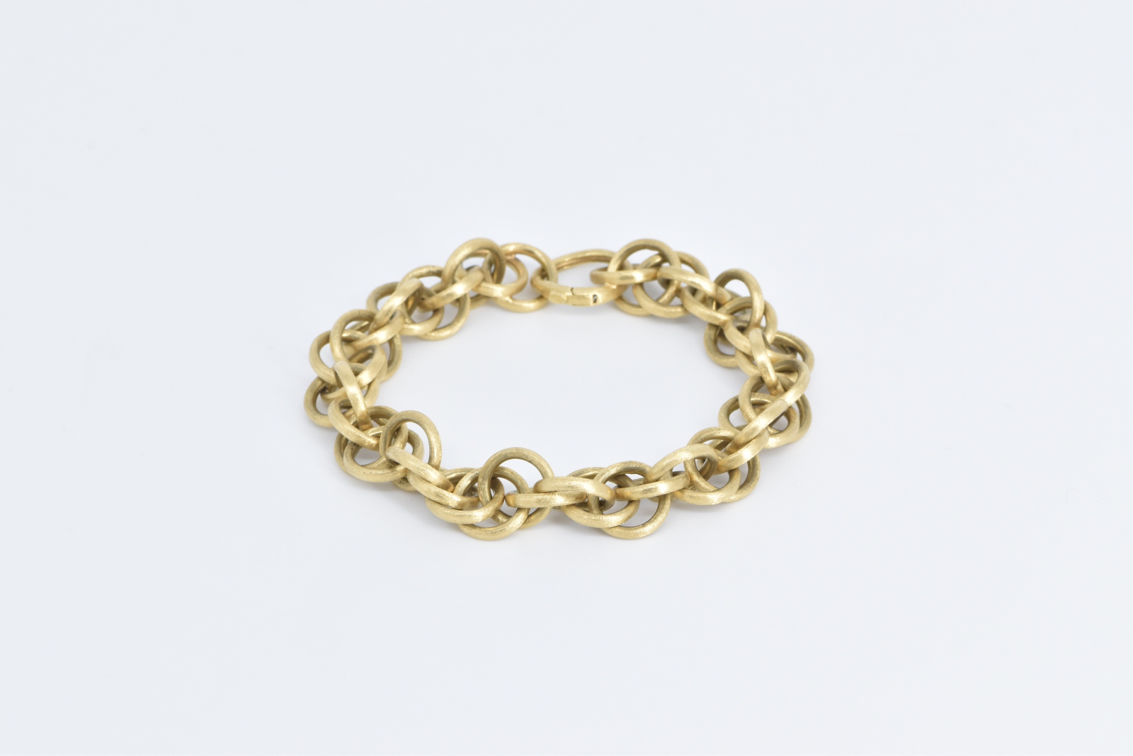 18K Marco Bicego Jaipur Ornate Chain Yellow Gold Bracelet 7.25"