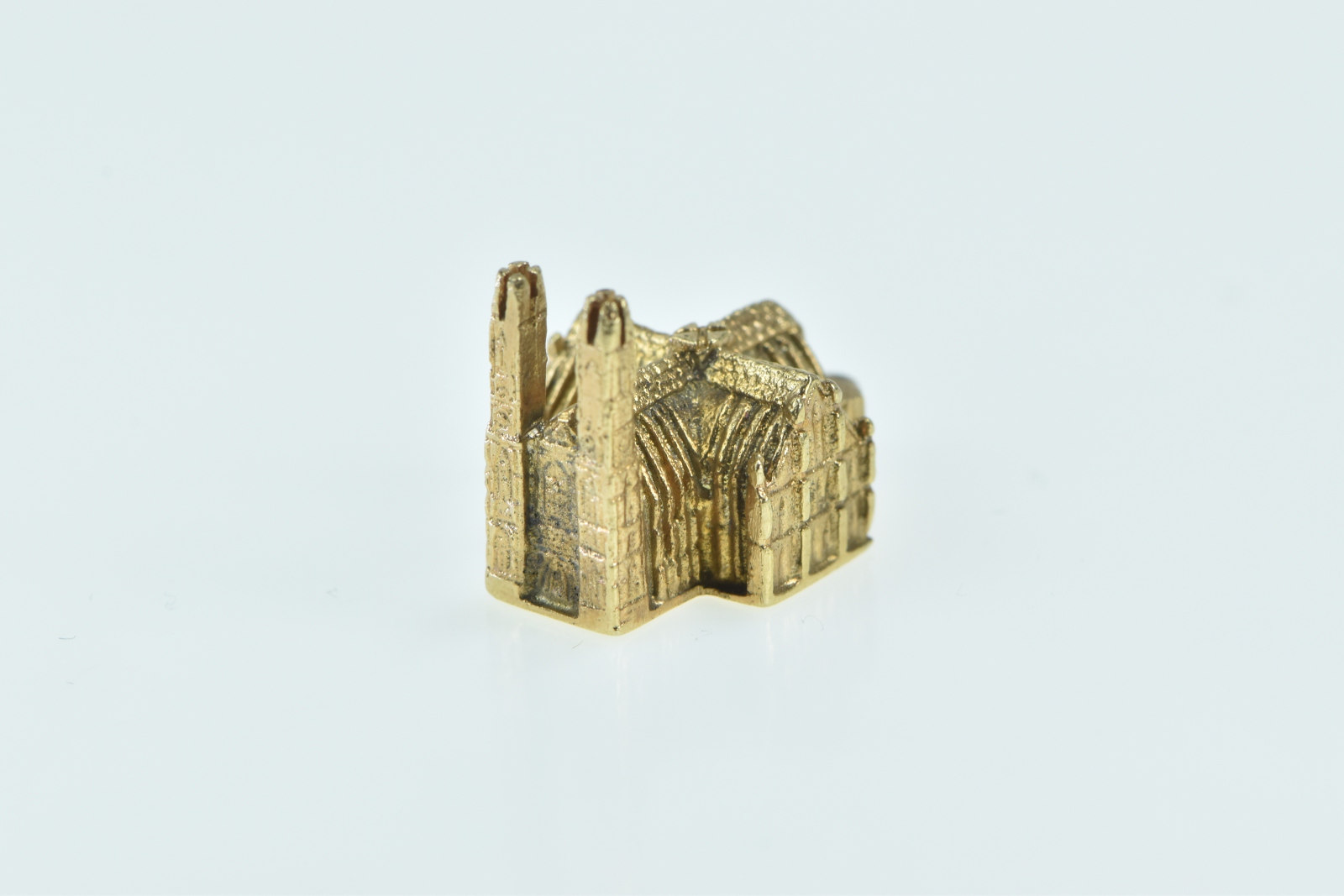 9K 3D Westminster Abbey London England Yellow Gold Charm/Pendant