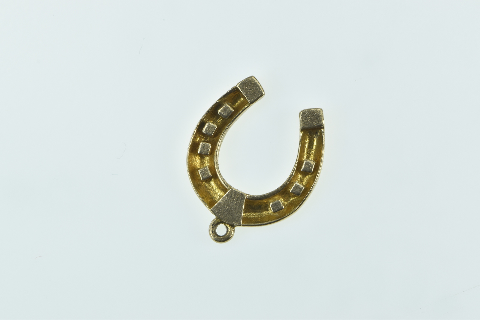 9K Vintage Horse Shoe Good Luck Lucky Yellow Gold Charm/Pendant