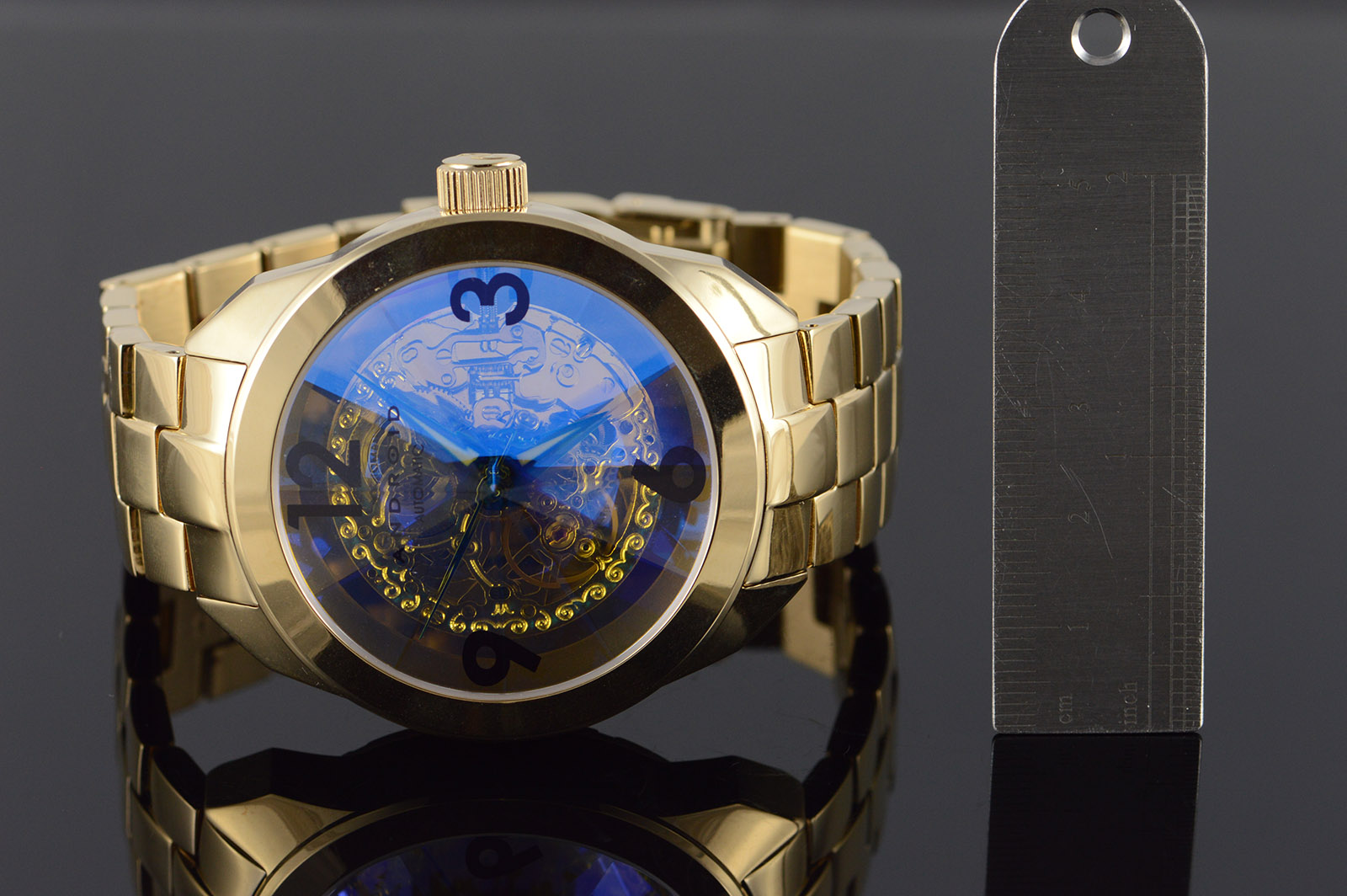 android skeleton automatic watch