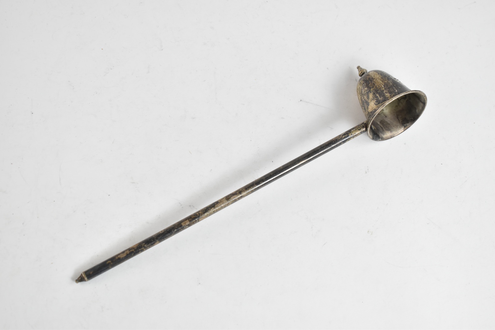 Coin Silver Antique Candle Snuffer 9.75"