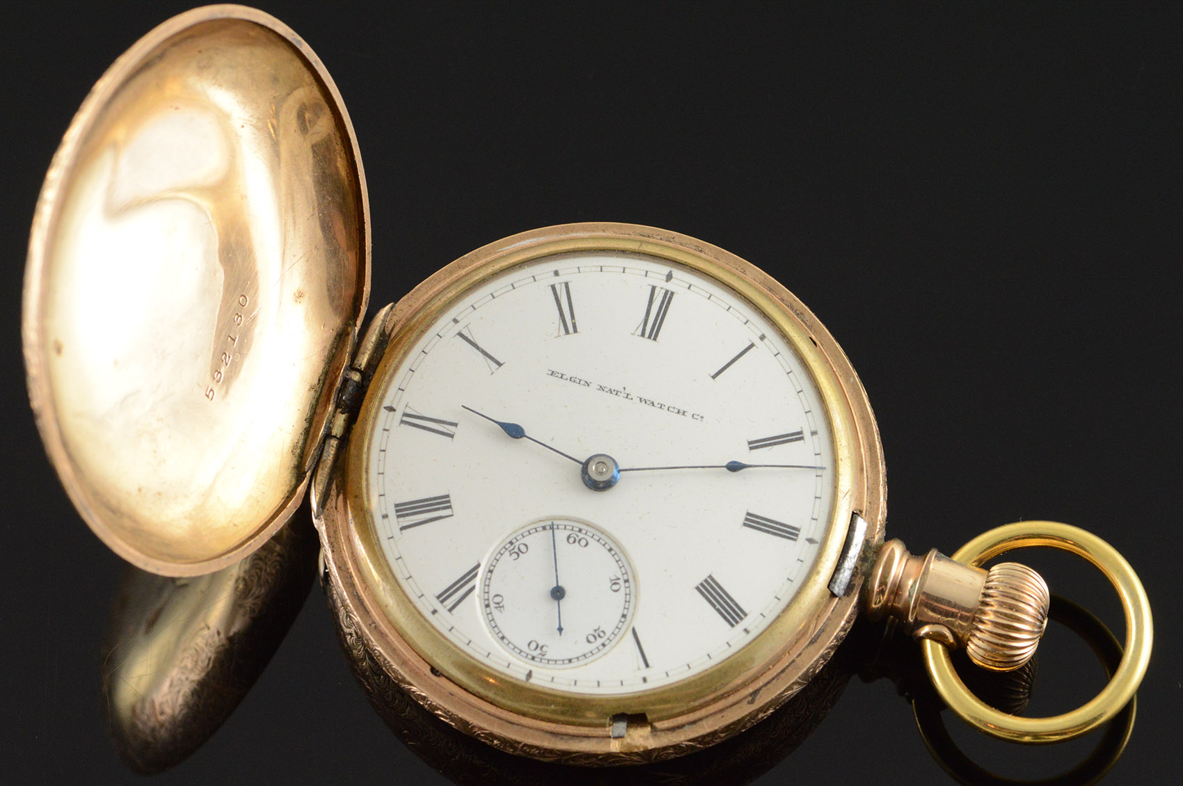 Elgin 1873 54mm Hunter Case 17 Jewels 18s Grade 63 Pocket Watch