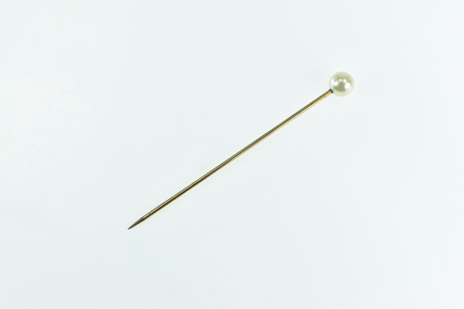 Gold Filled 6.3mm Pearl Victorian Wedding Boutonnière Stick Pin