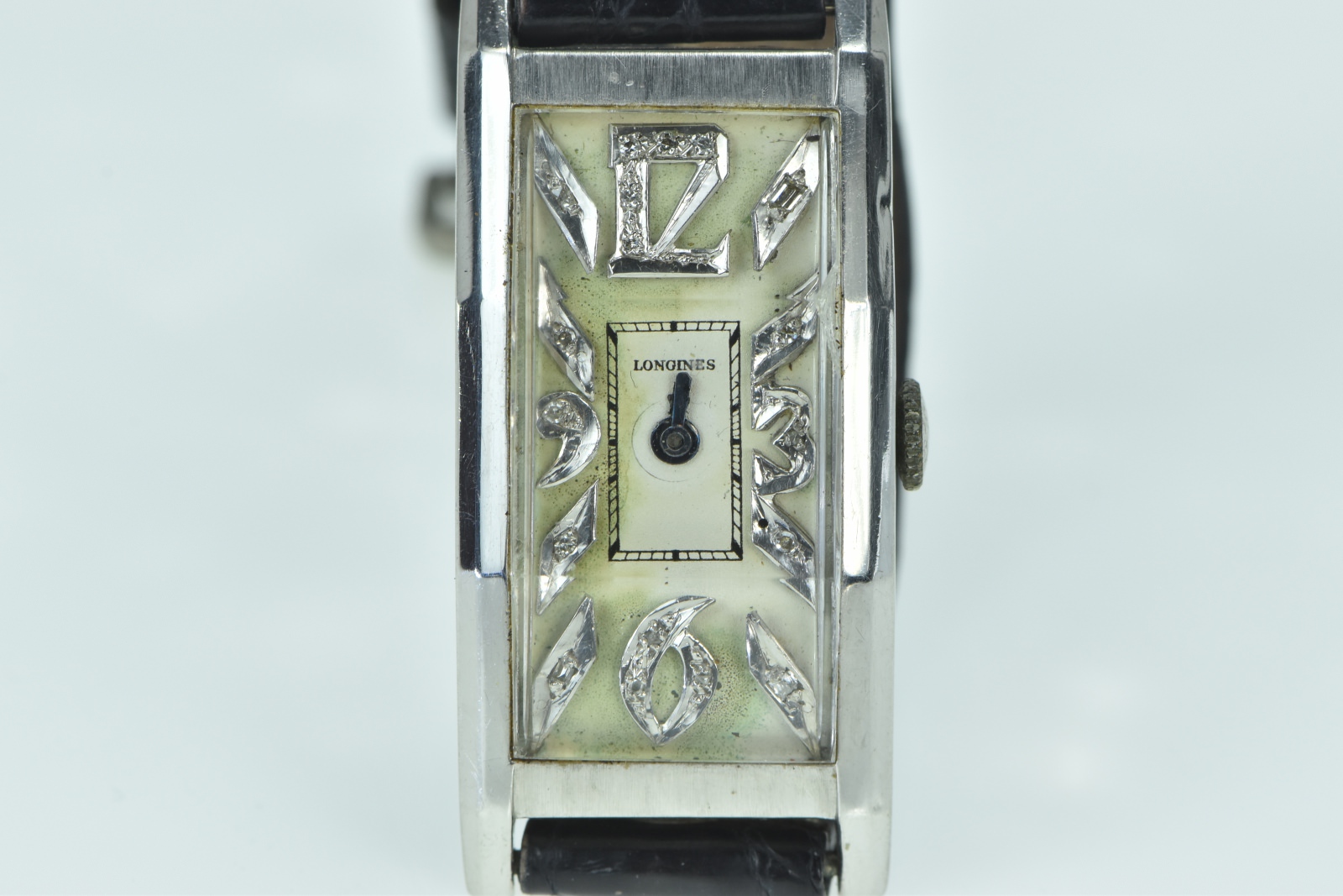 Longines Art Deco Diamond 29.6x14.8mm Face Watch - Women's